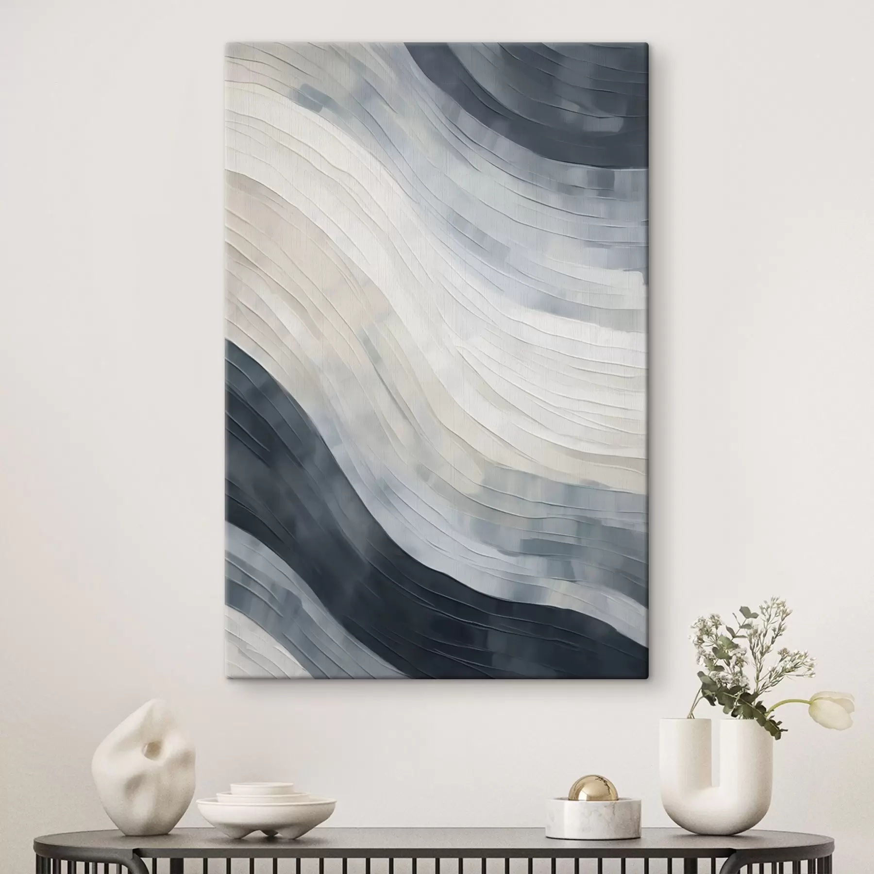 Tableau Rayures abstraites, imitation d'un tableau s51171