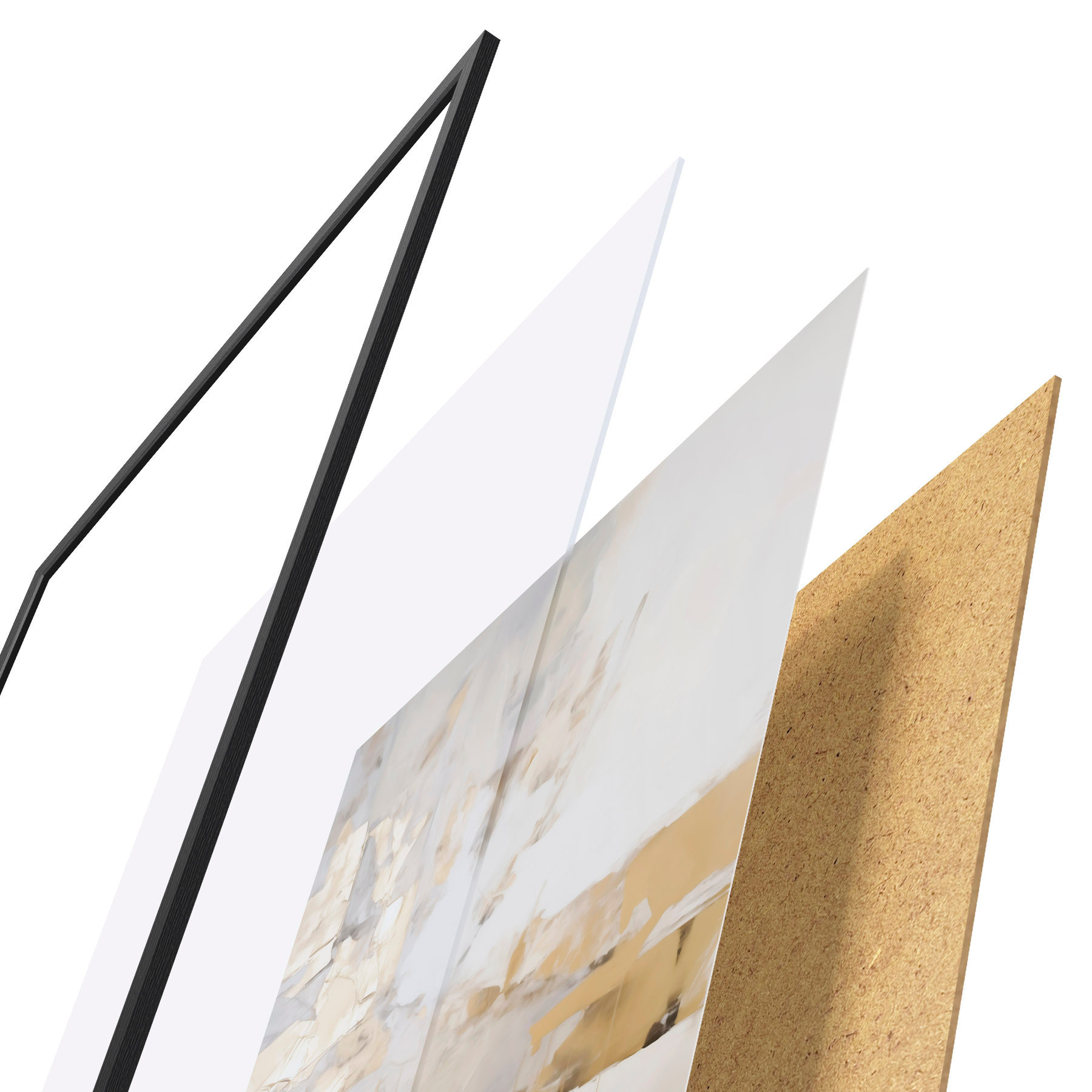 Poster Abstraction minimaliste, imitation d'un tableau f51163