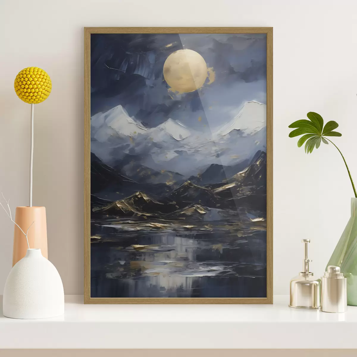 Poster Paysage de montagne, reproduction d'un tableau f51164