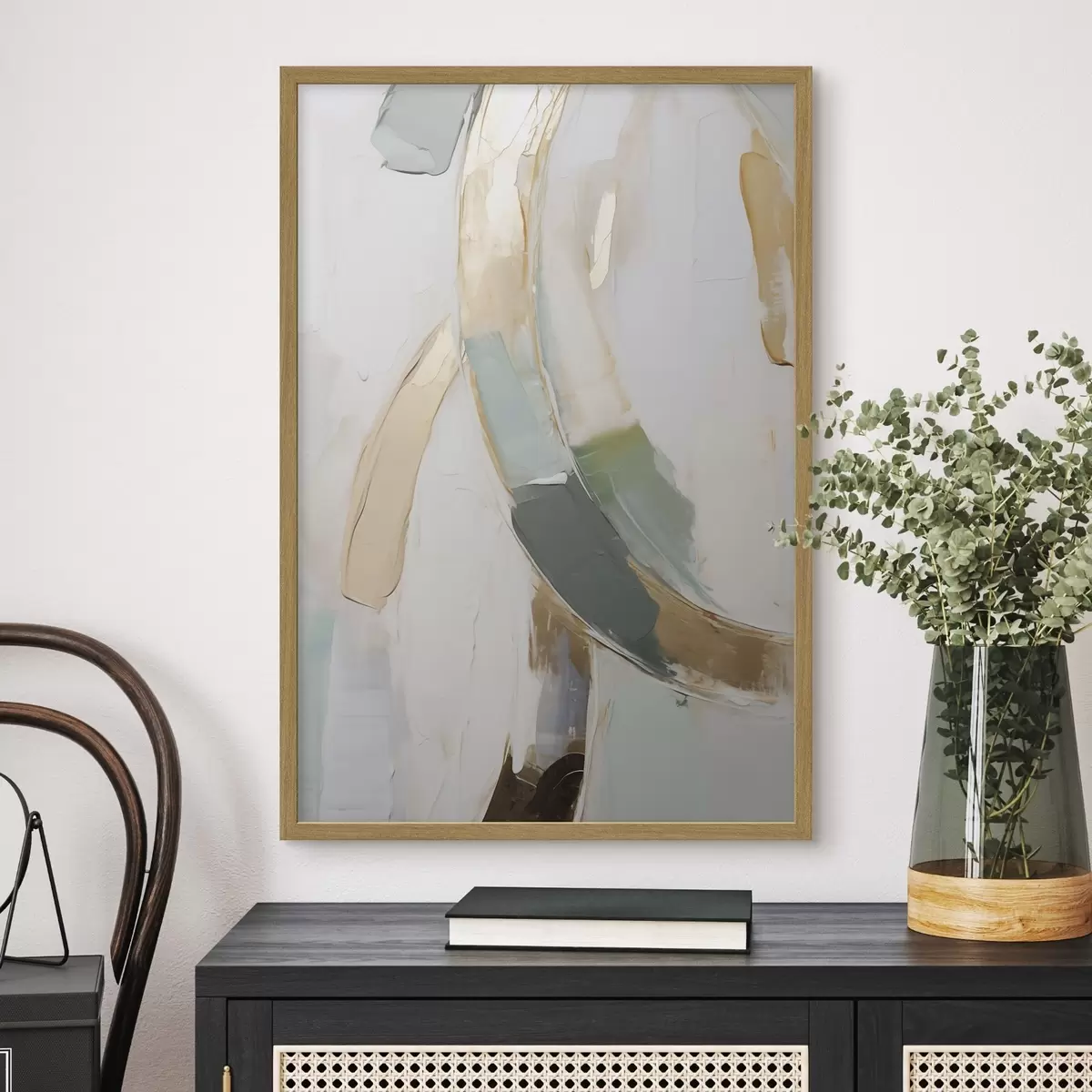 Poster Composition abstraite, imitation d'un tableau f51166