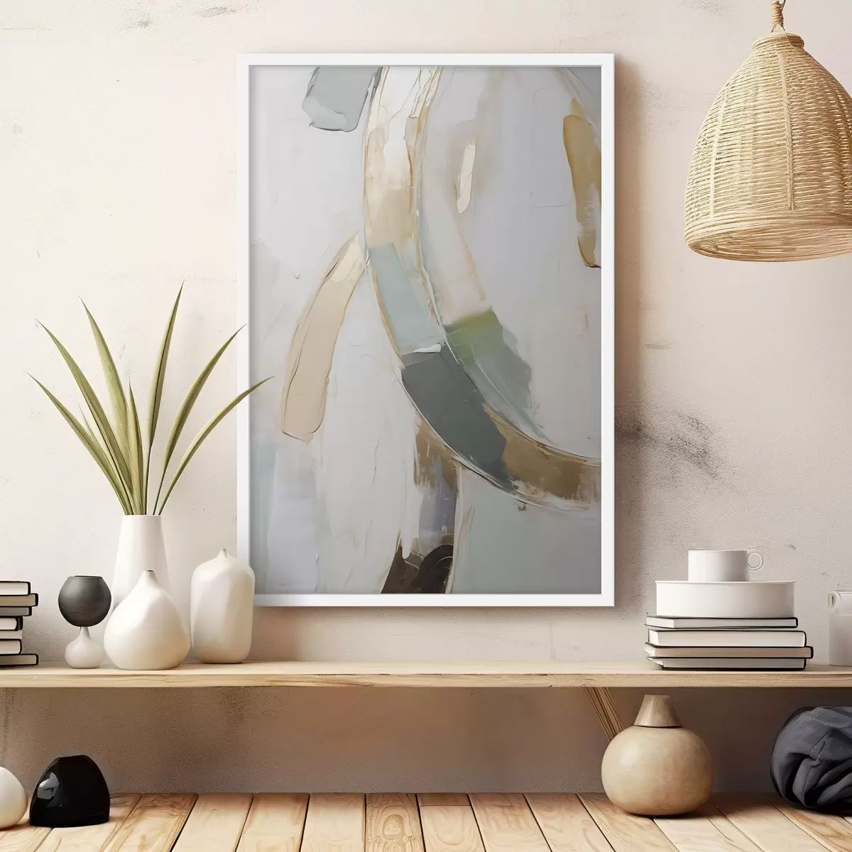 Poster Composition abstraite, imitation d'un tableau f51166