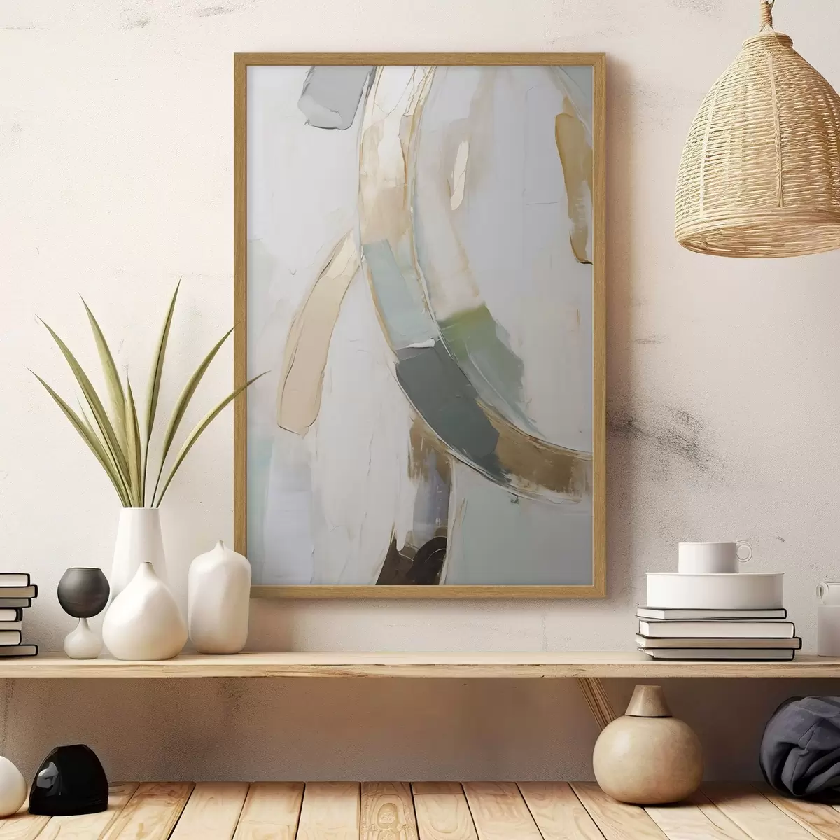 Poster Composition abstraite, imitation d'un tableau f51166