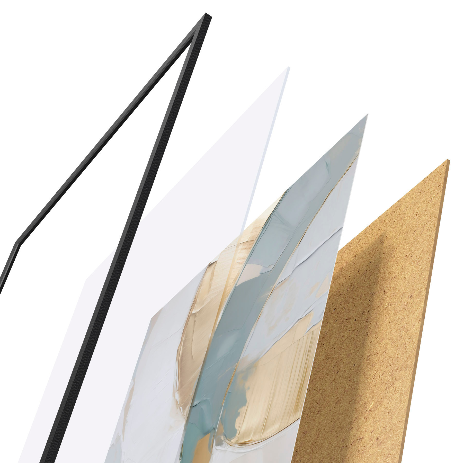 Poster Motif abstrait, imitation d'un tableau f51167
