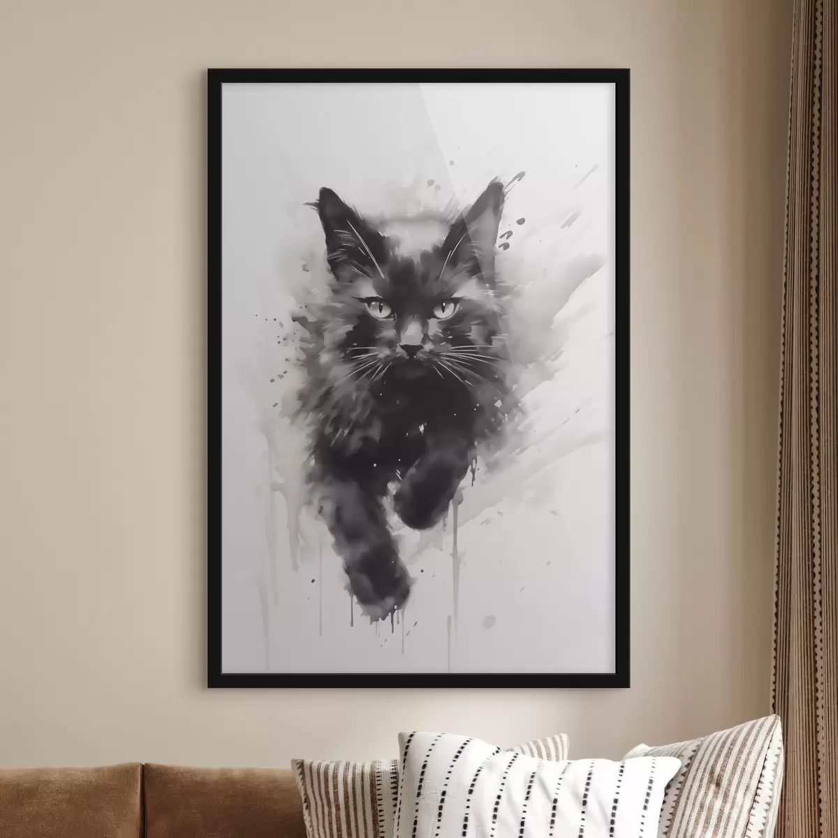 Poster Chat, imitation d'un tableau f51168