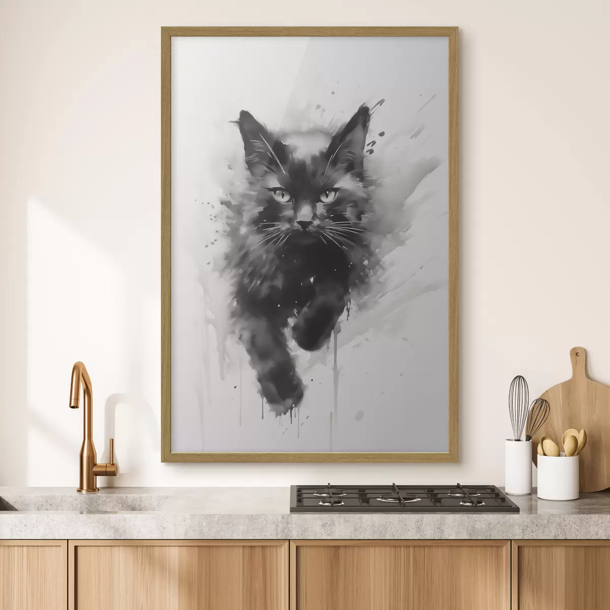 Poster Chat, imitation d'un tableau f51168