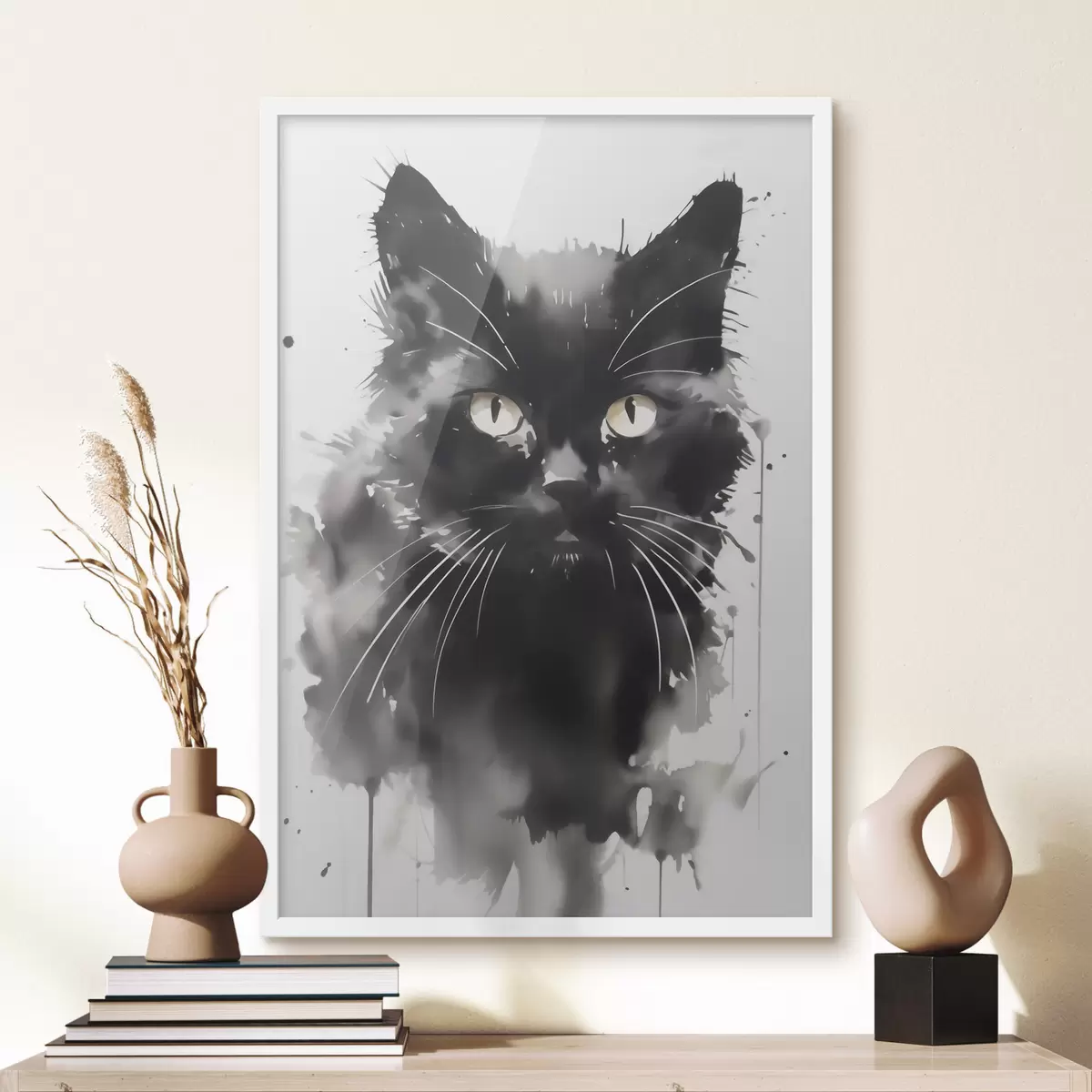 Poster Portrait d'un chat, imitation d'un tableau f51169