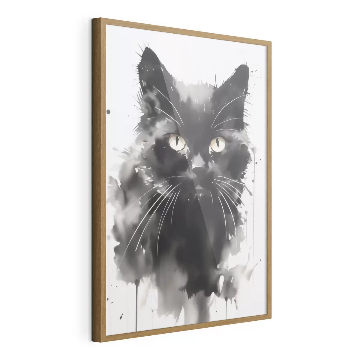 Poster Portrait d'un chat, imitation d'un tableau f51169