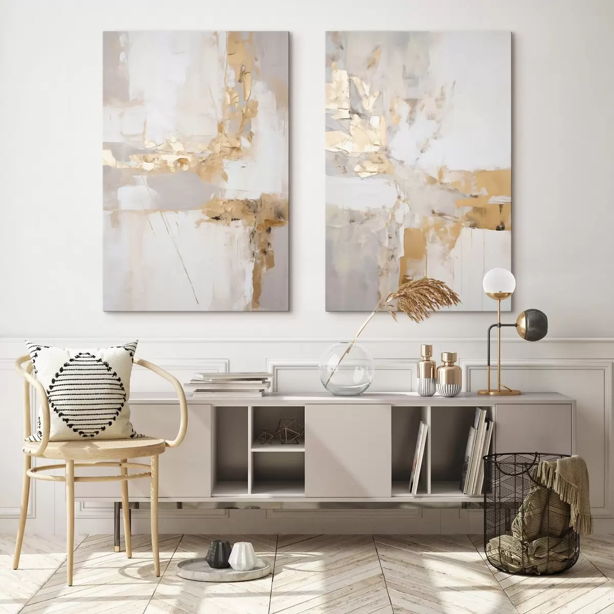 Tableau Abstraction moderne, imitation de la peinture m31107