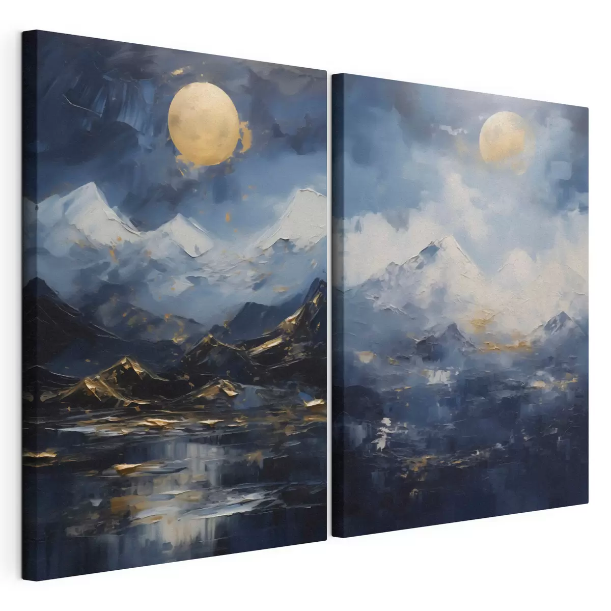 Tableau Paysage de montagne, reproduction d'un tableau m31108