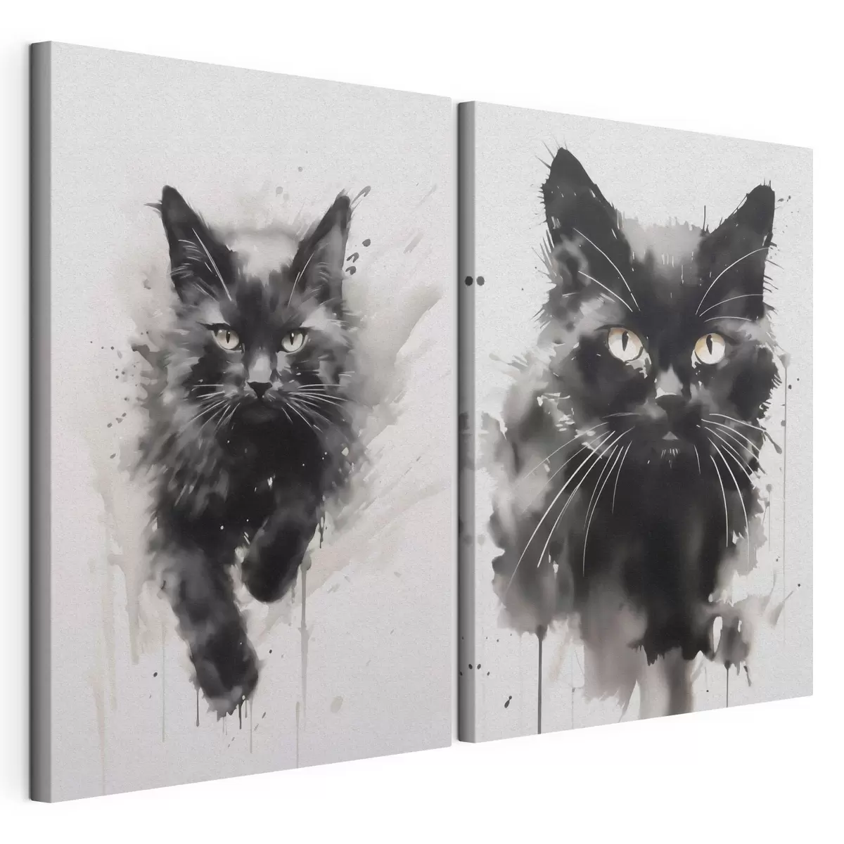 Tableau Chat, imitation d'un tableau m31110