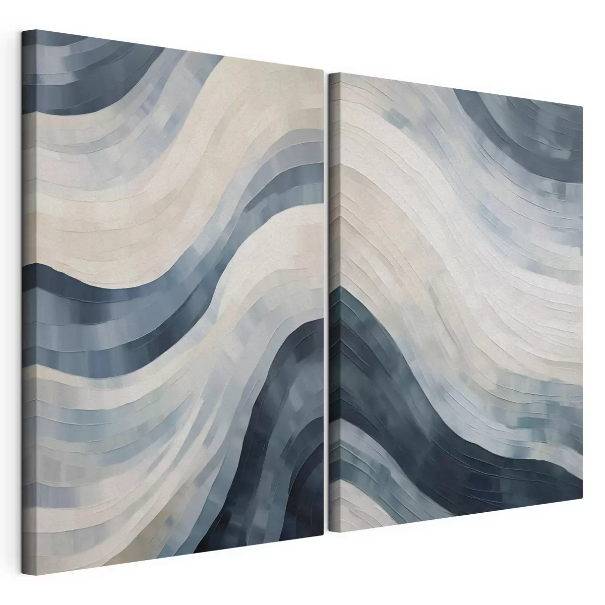 Tableau Larges rayures abstraites, imitation d'un tableau m31111