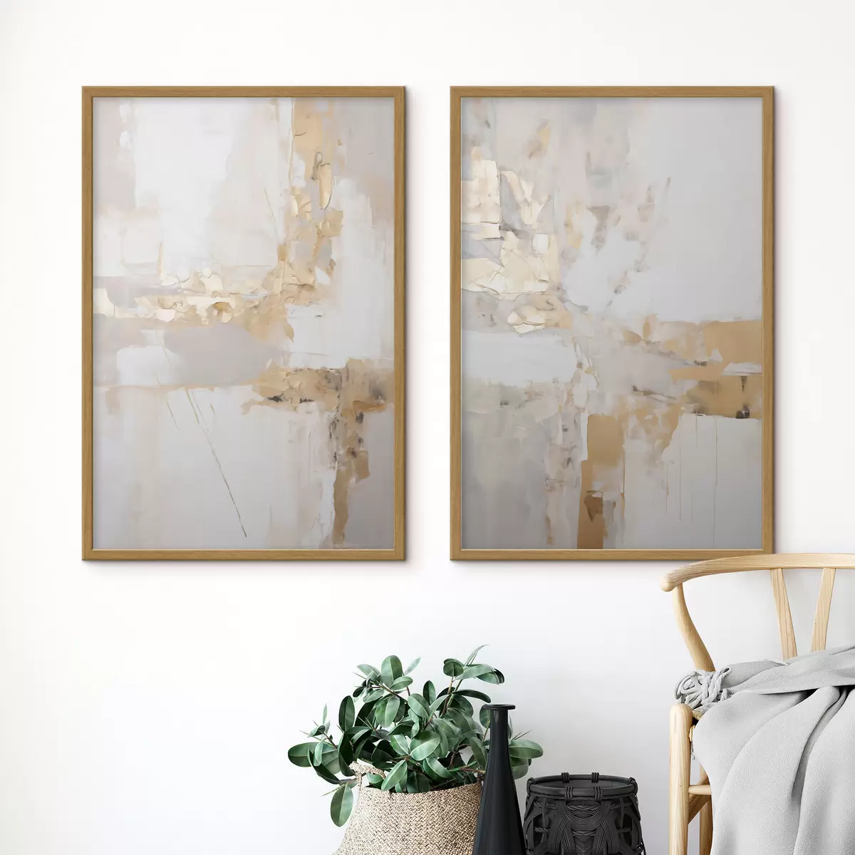 Poster Abstraction moderne, imitation de la peinture d31107