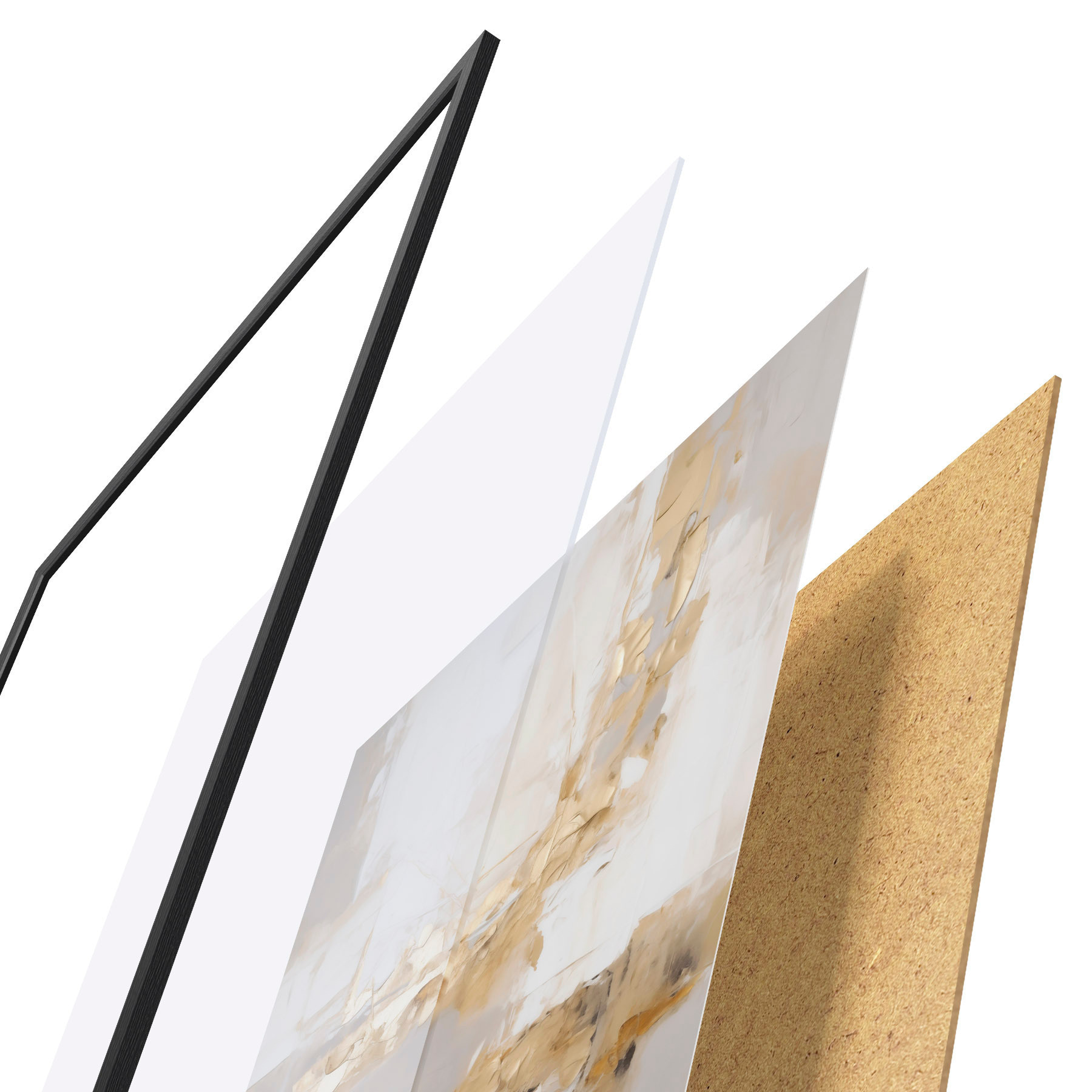 Poster Abstraction moderne, imitation de la peinture d31107