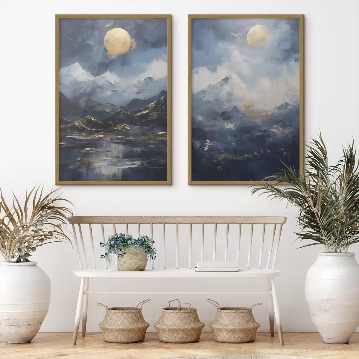 Poster Paysage de montagne, reproduction d'un tableau d31108