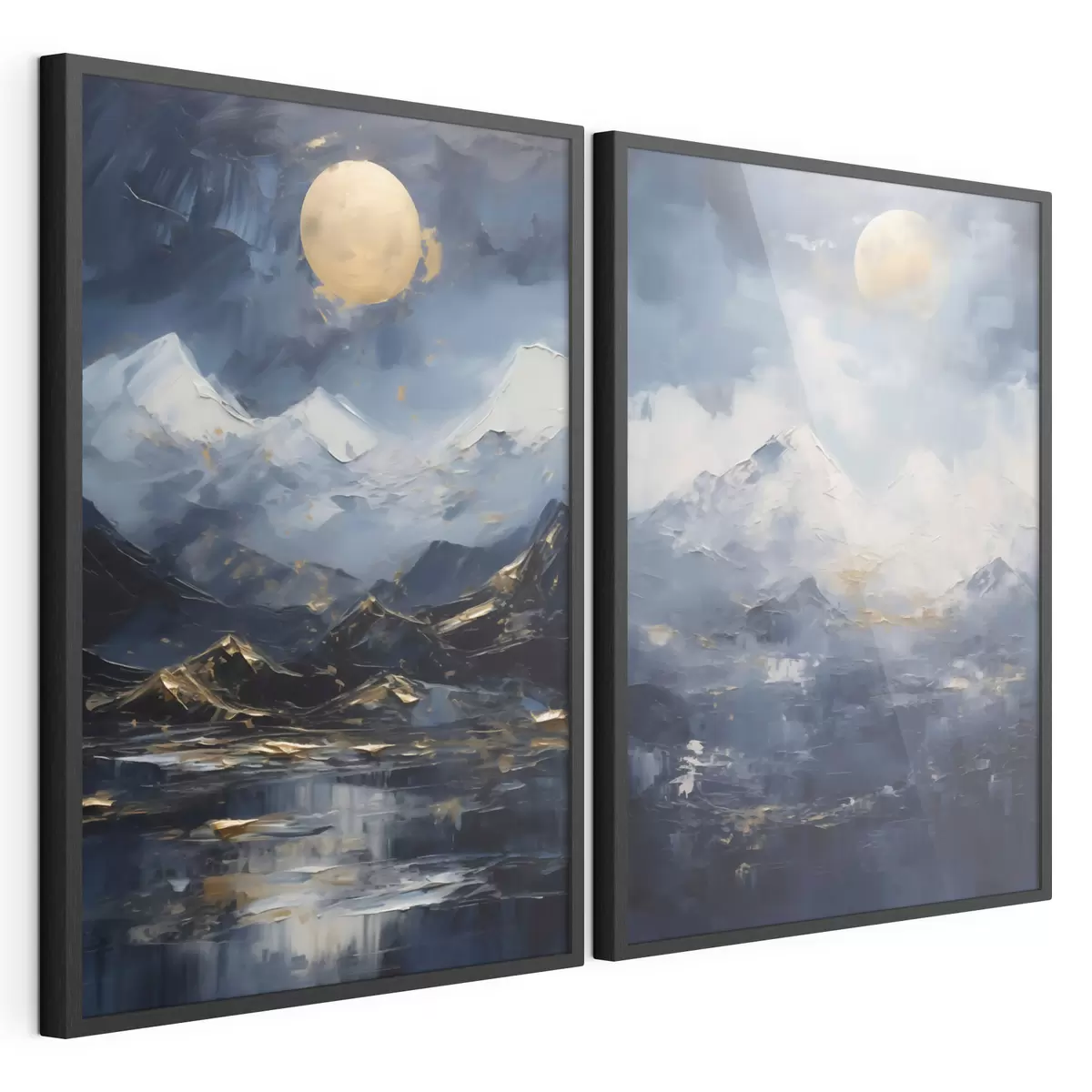 Poster Paysage de montagne, reproduction d'un tableau d31108
