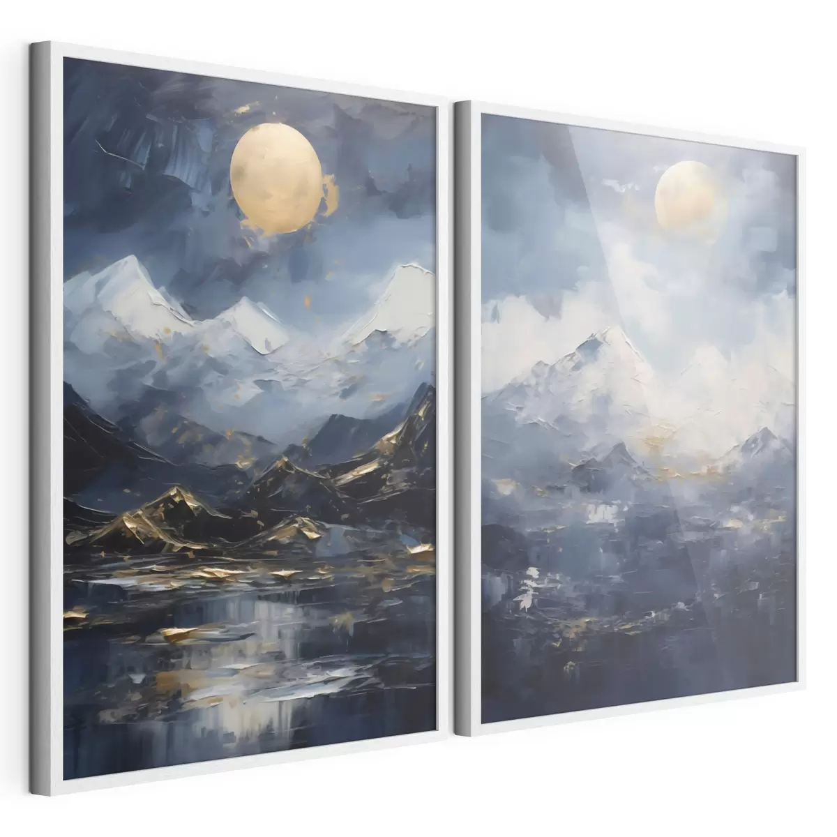 Poster Paysage de montagne, reproduction d'un tableau d31108