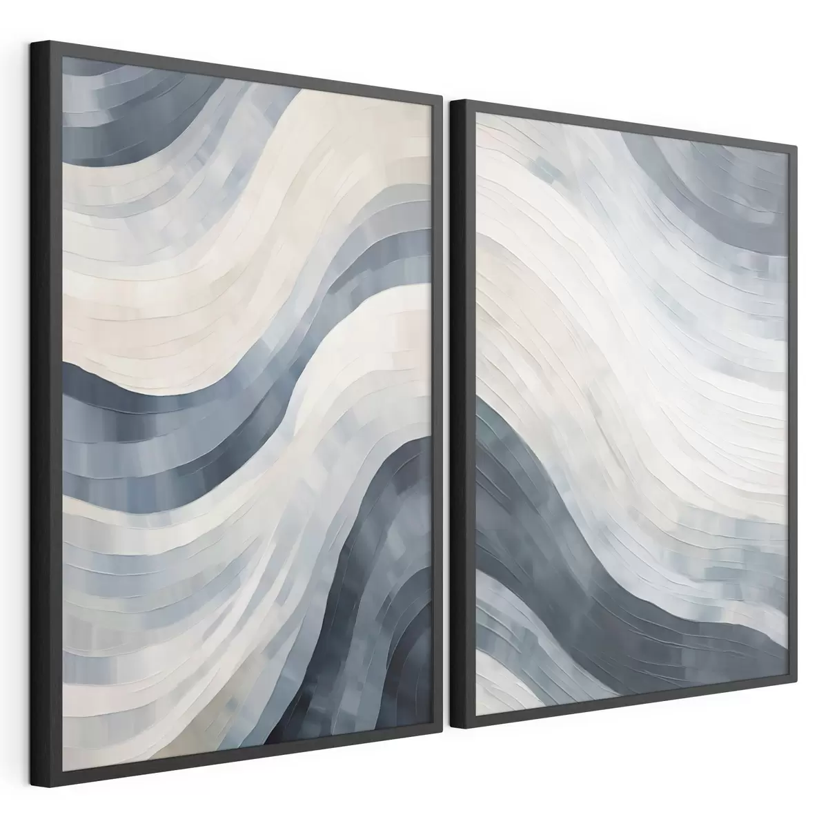 Poster Larges rayures abstraites, imitation d'un tableau d31111