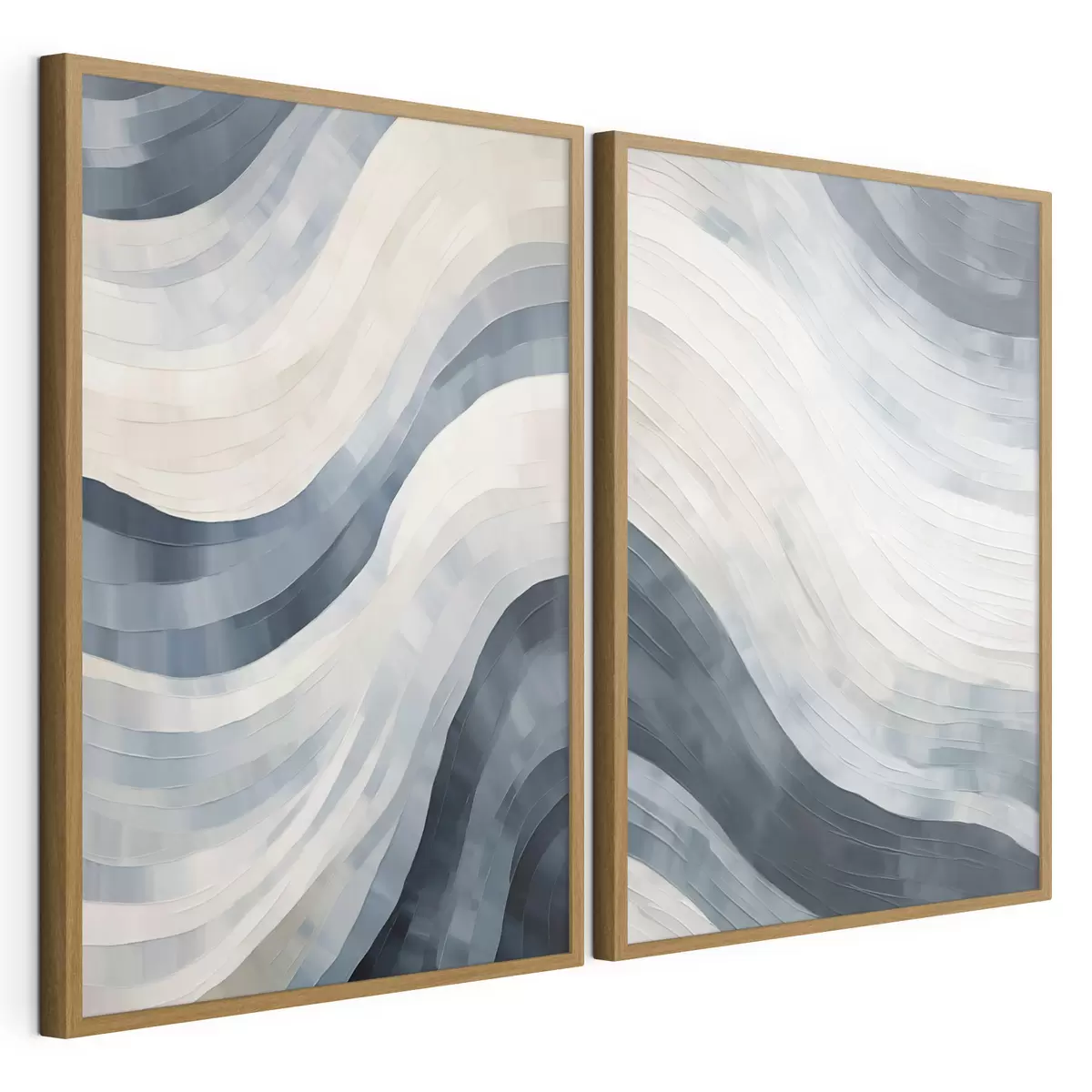 Poster Larges rayures abstraites, imitation d'un tableau d31111