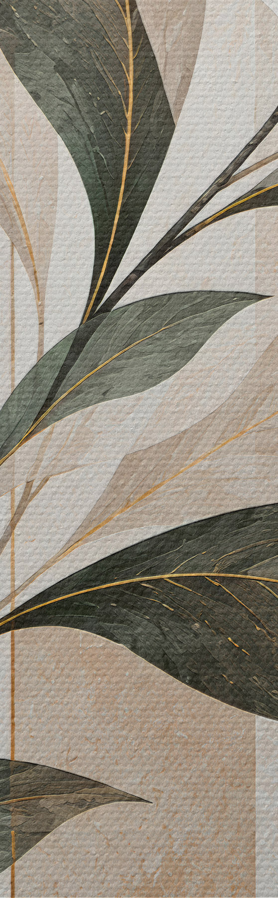 Tableau Abstraction avec une branche feuillue s51181