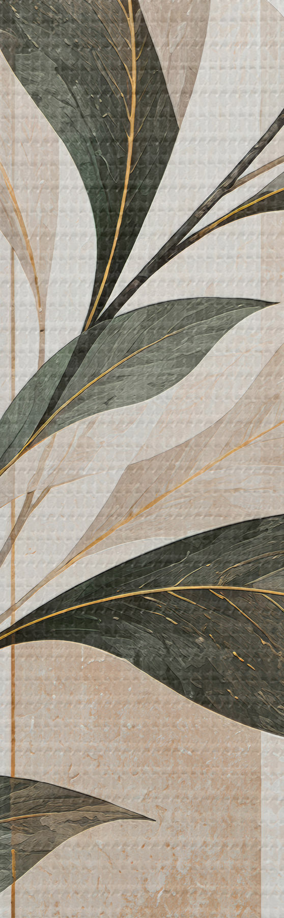 Tableau Abstraction avec une branche feuillue s51181