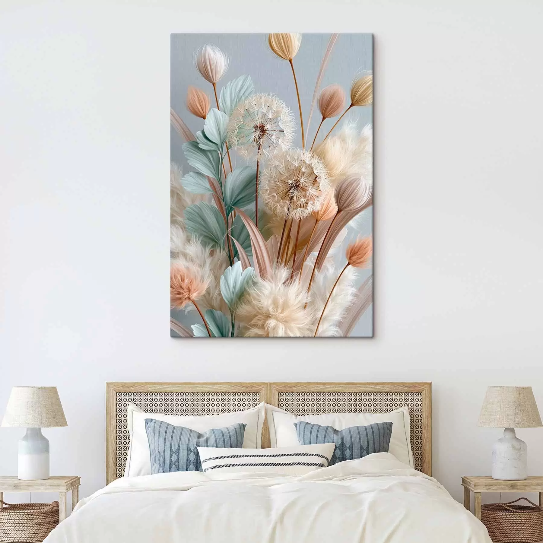 Tableau Pissenlits et fleurs des champs délicats s51182