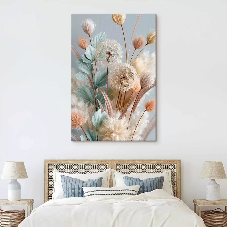 Papier peint Pissenlits et fleurs des champs délicats s51182