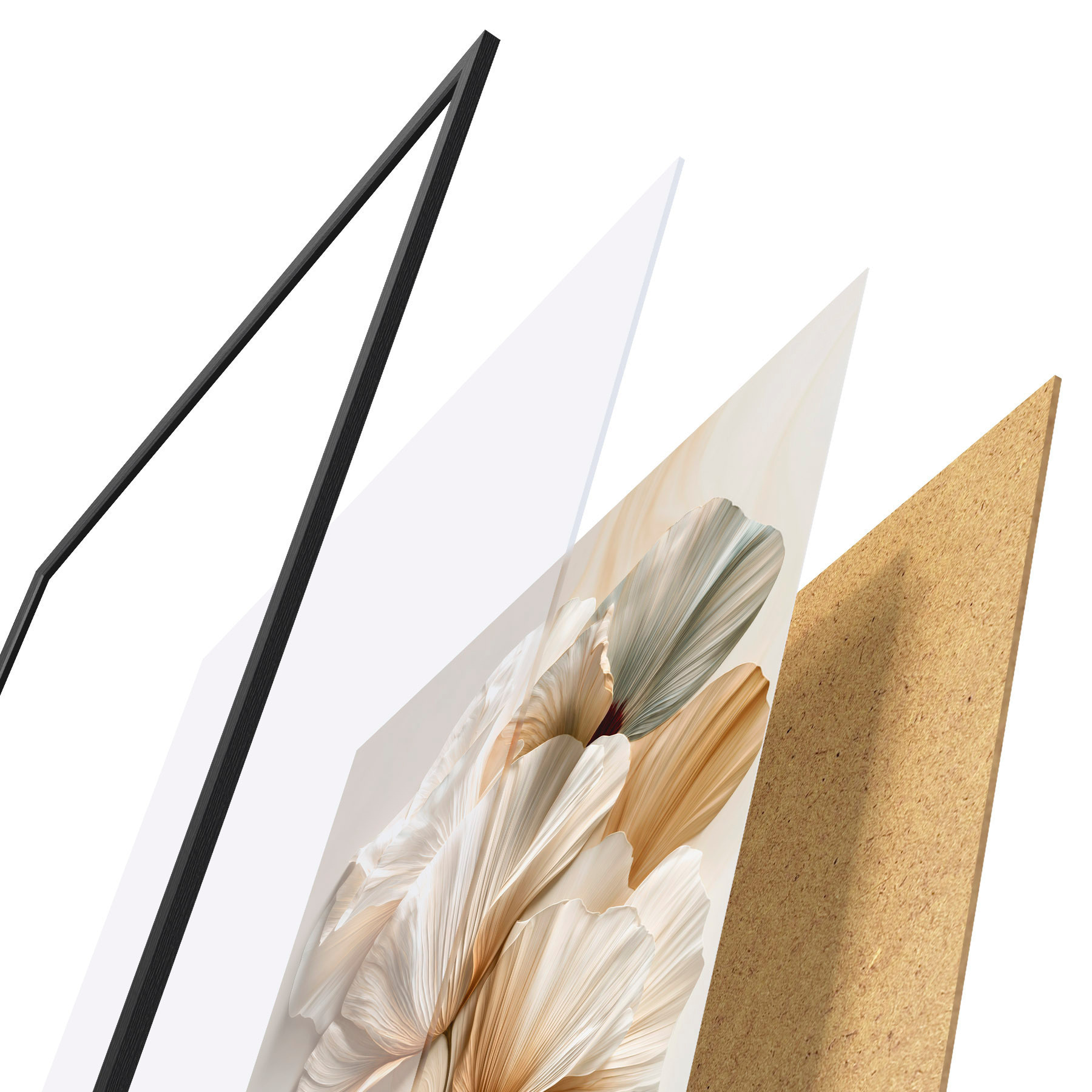 Poster Fleurs abstraites f50870