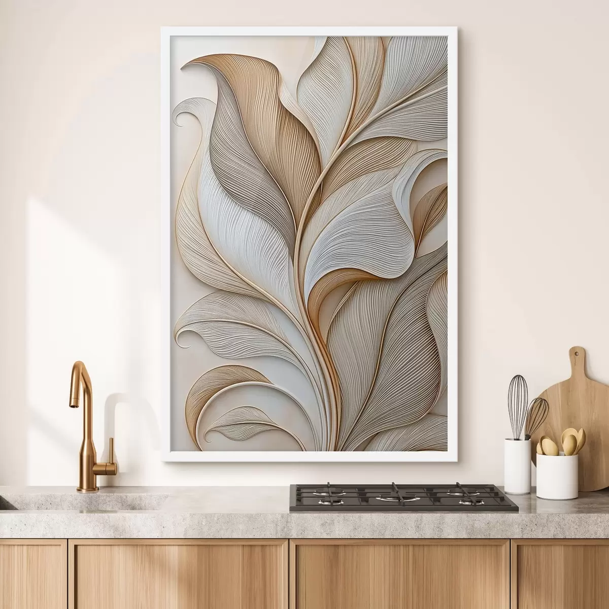 Poster Feuilles abstraites f51176