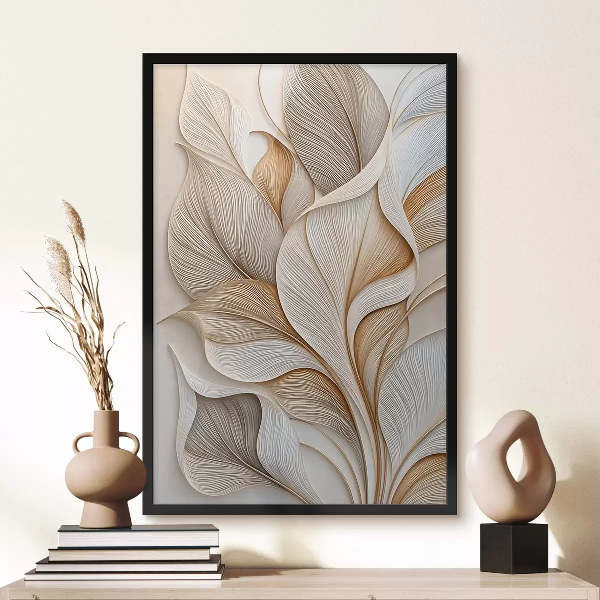 Poster Feuilles abstraites f51177