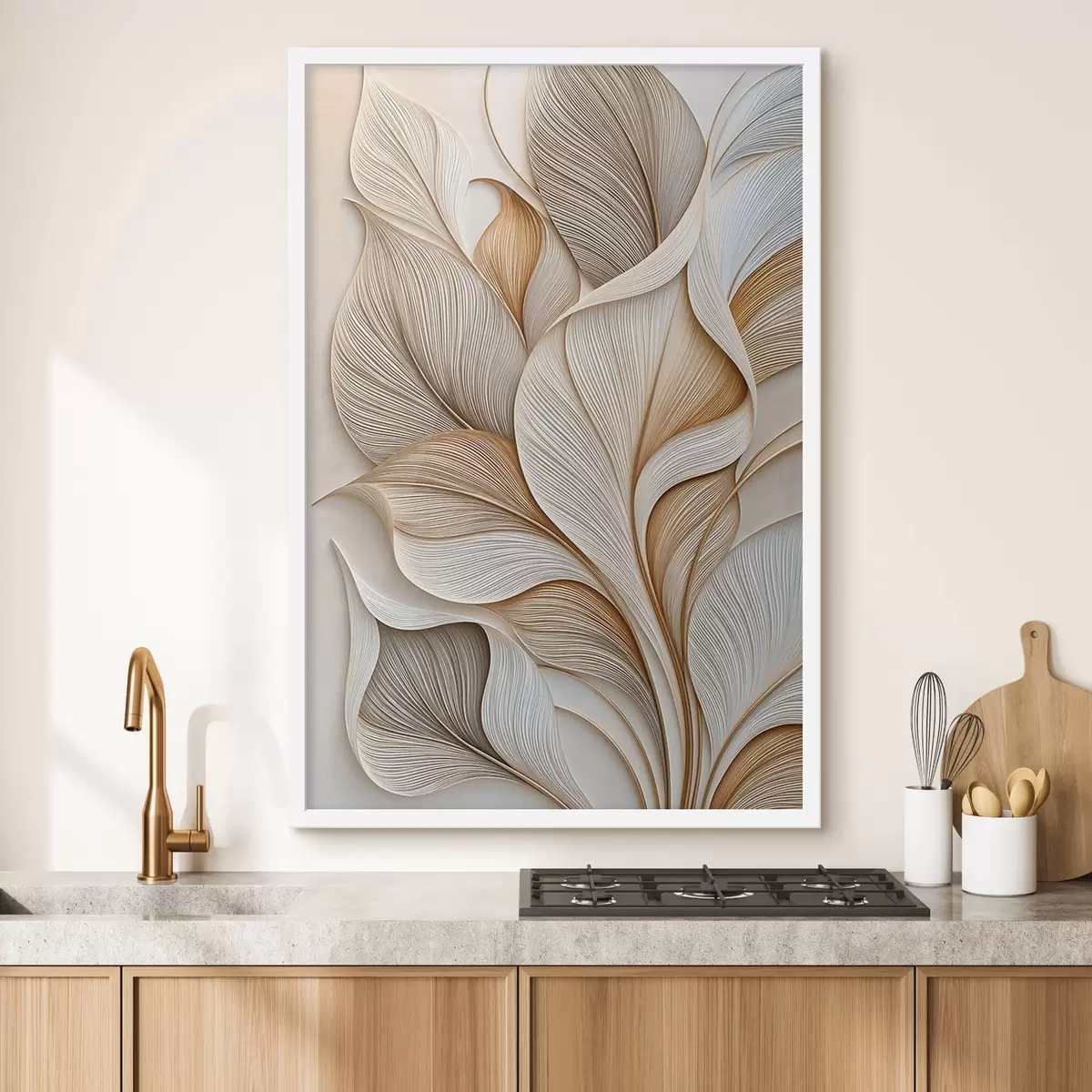 Poster Feuilles abstraites f51177