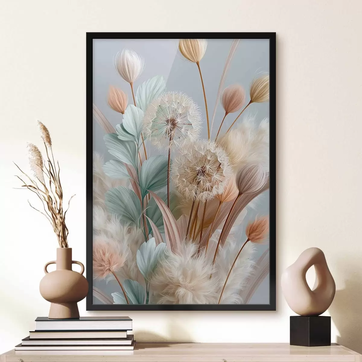 Poster Pissenlits et fleurs des champs délicats f51182