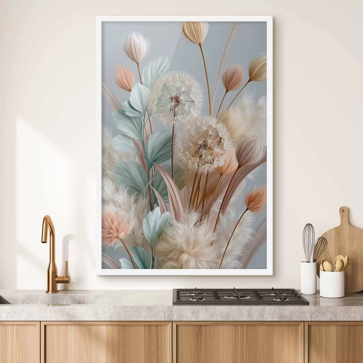 Poster Pissenlits et fleurs des champs délicats f51182
