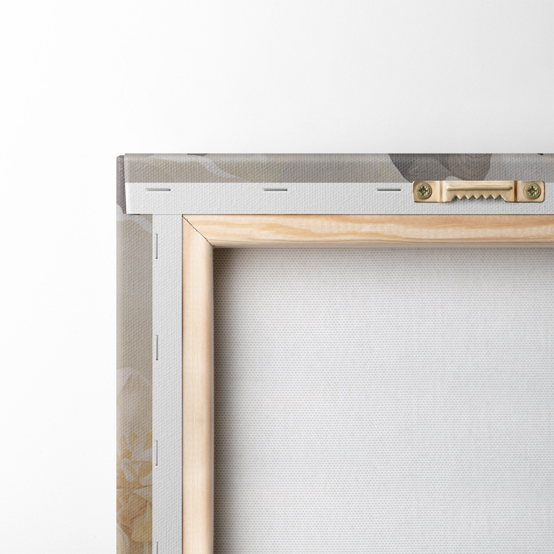 Tableau Gros plan sur des pivoines doubles claires s51088