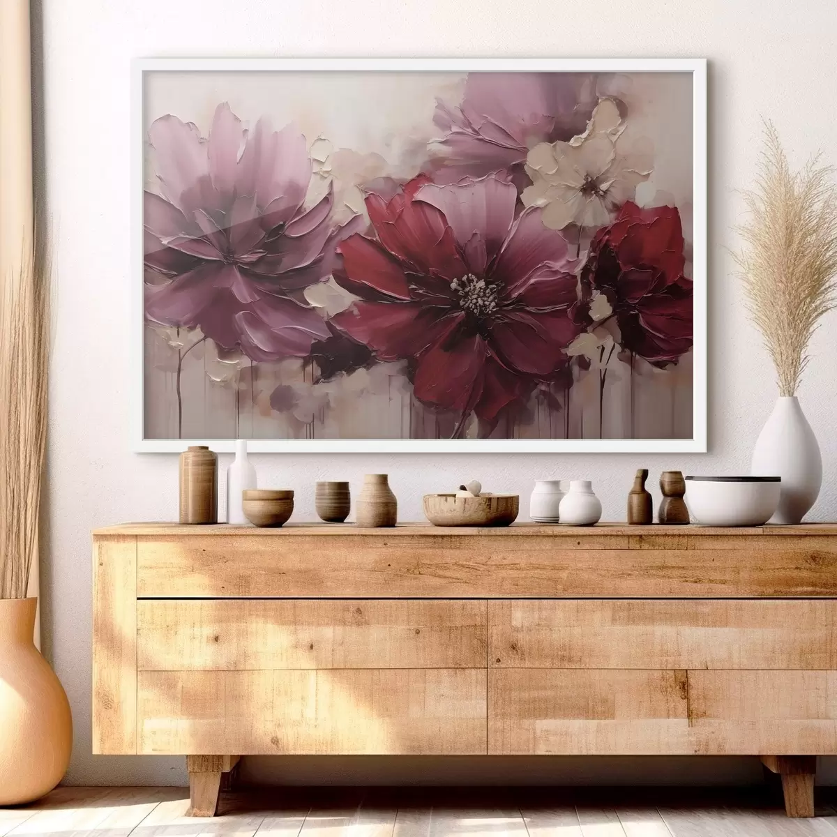 Poster Dahlia « Lush Burgundy » et « Powder » f51086