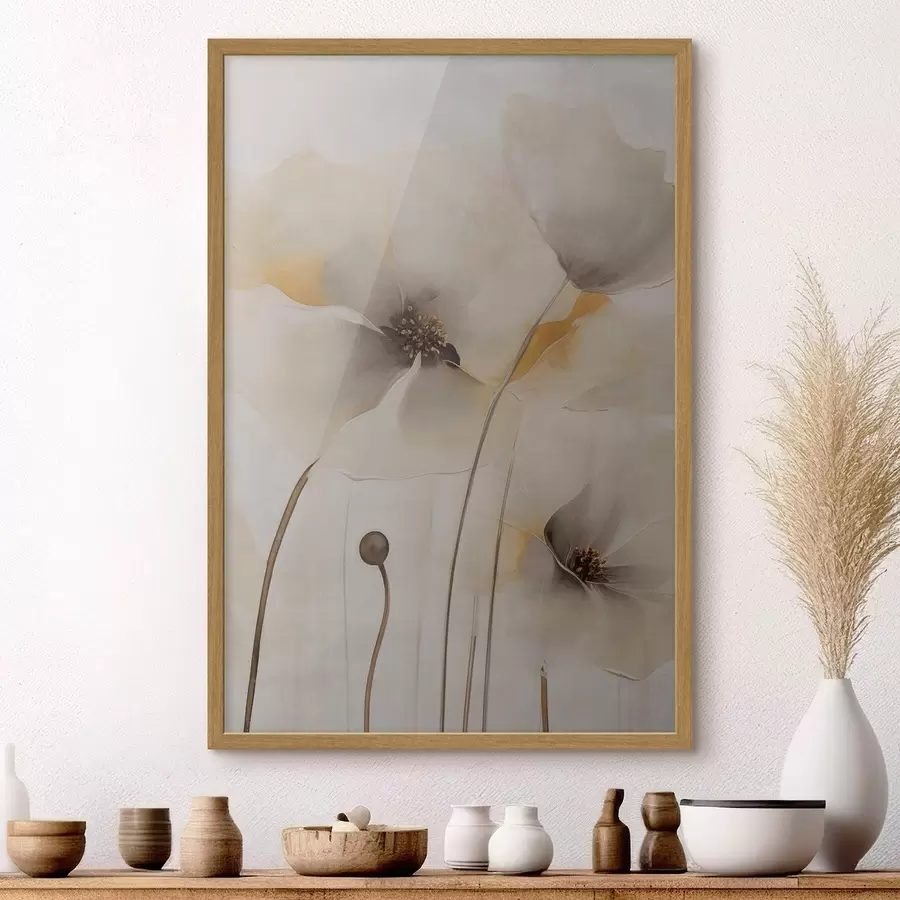 Papier peint Des coquelicots délicats aux tiges élancées f51089