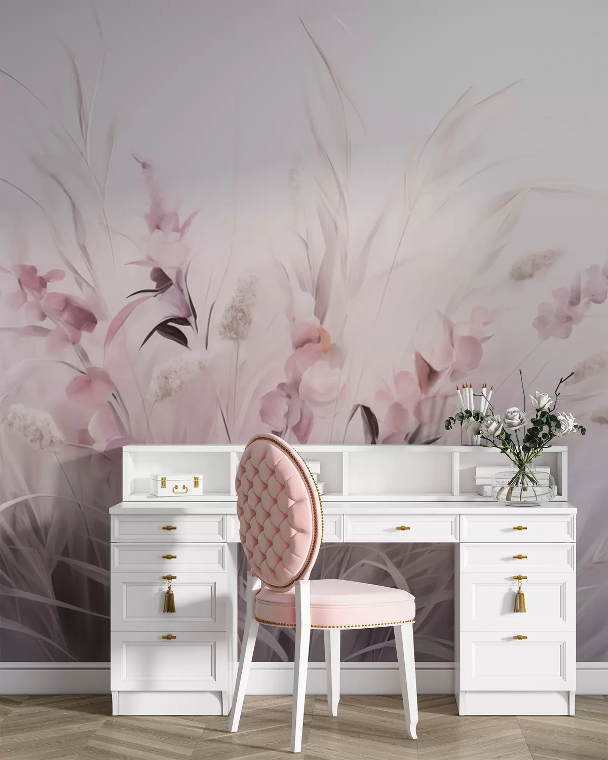 Papier peint Champ de fleurs w05913v2
