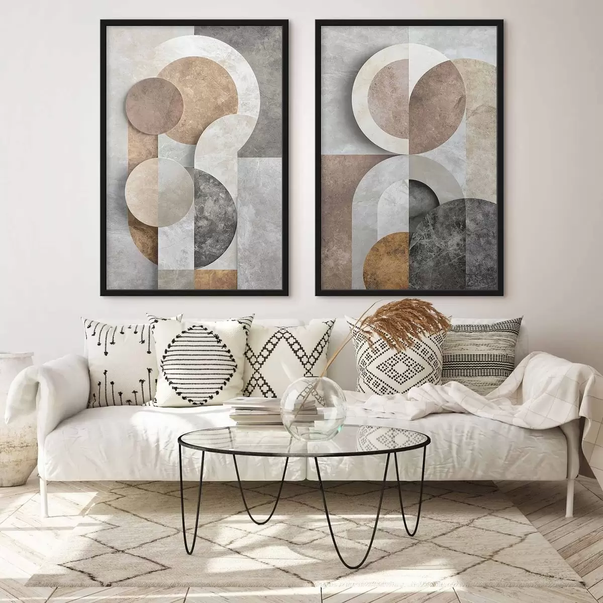 Poster Formes géométriques qui se chevauchent d31119