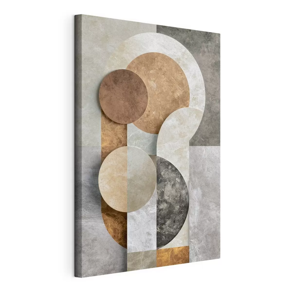 Tableau Abstraction géométrique avec des cercles s51185
