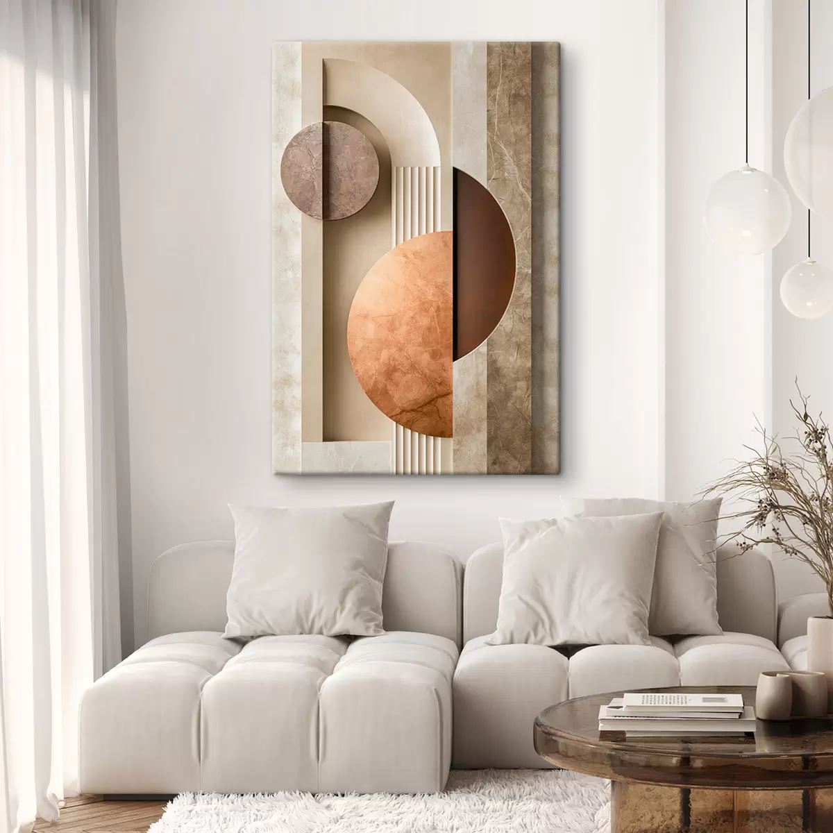 Tableau Géométrie abstraite moderne s51282