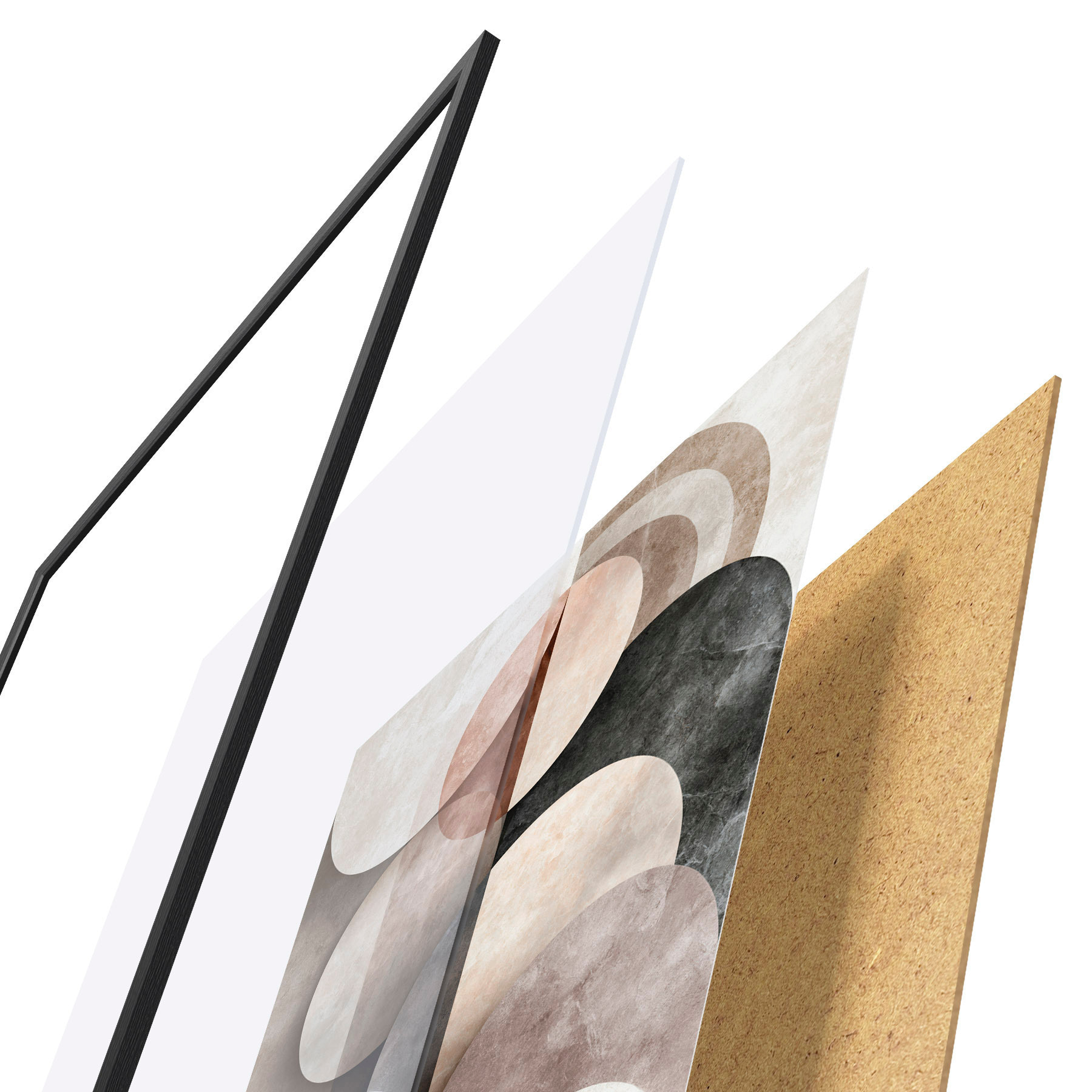 Poster Cercles qui se chevauchent f51184