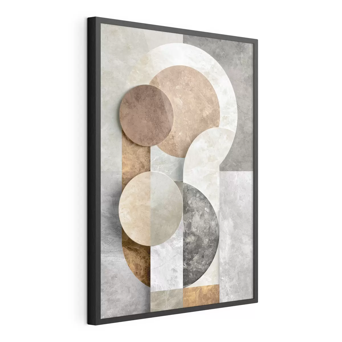 Poster Abstraction géométrique avec des cercles f51185