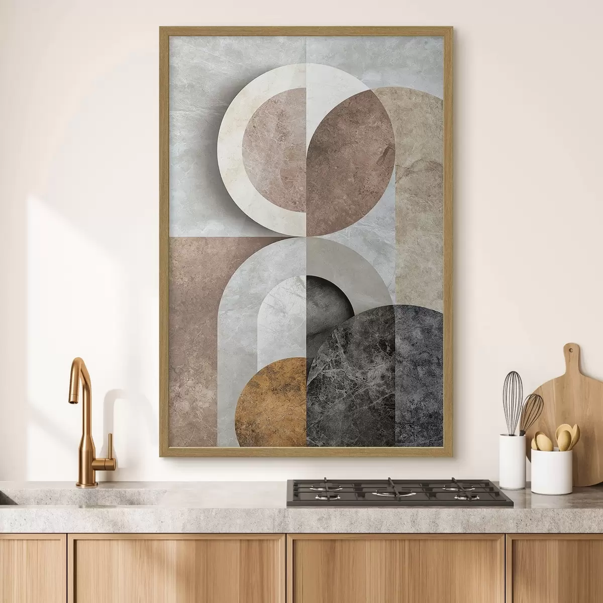 Poster Composition géométrique à base de cercles f51281