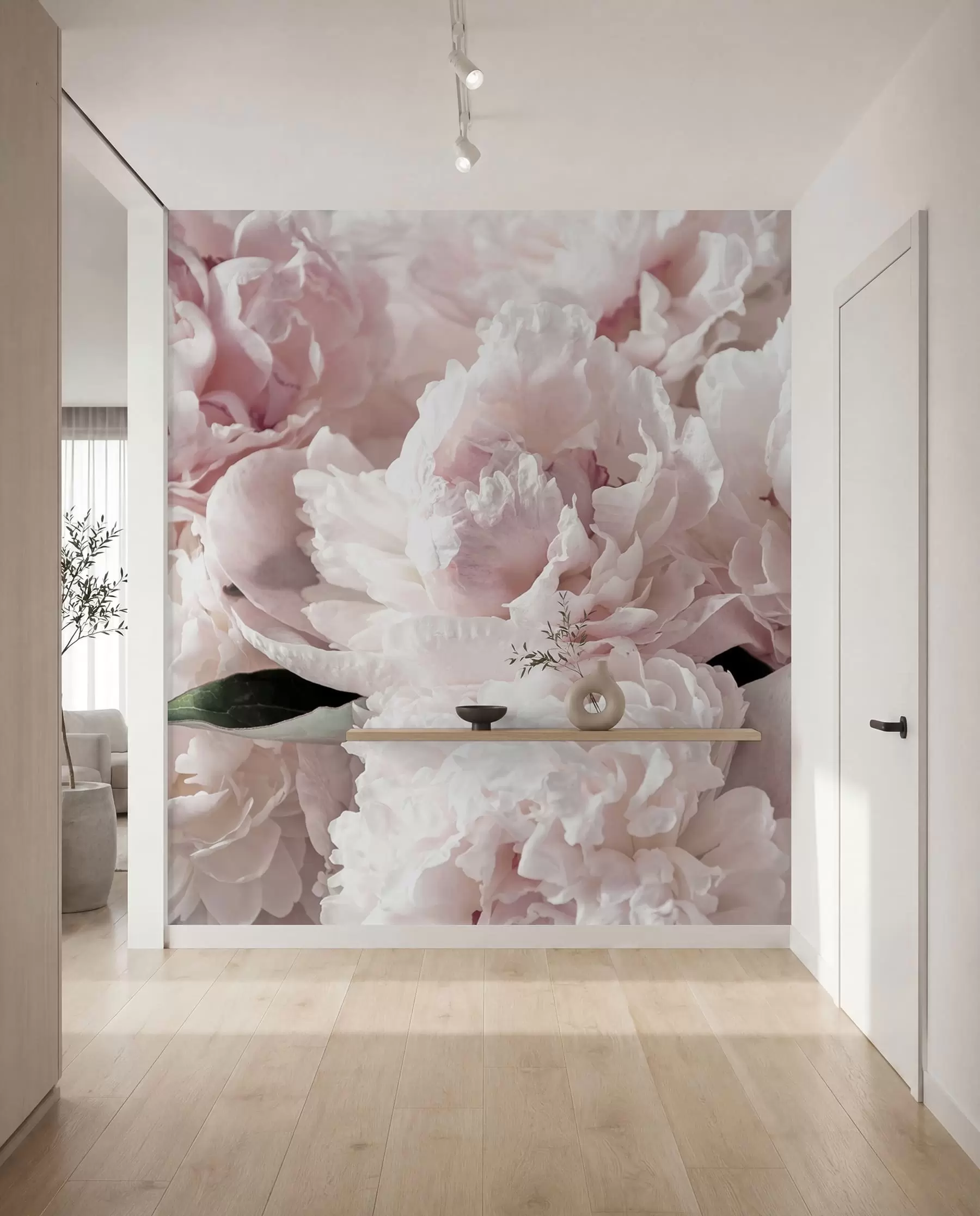 Papier peint Pivoines rose pâle u59600