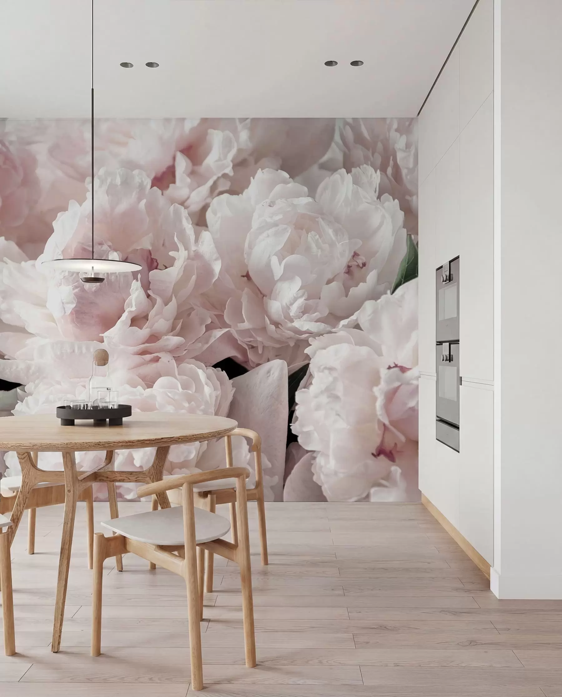 Papier peint Pivoines rose pâle u59600