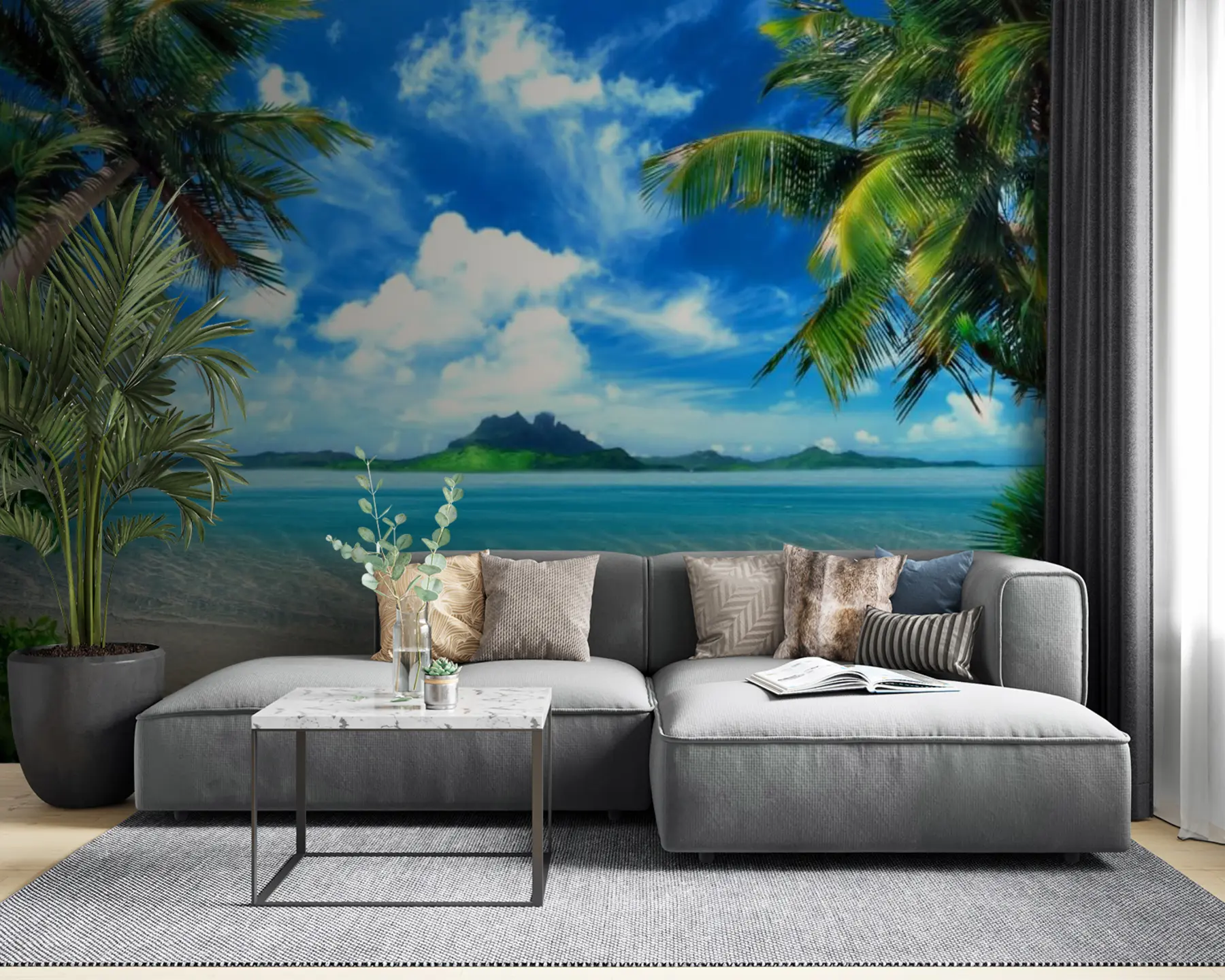 Papier peint Eau, ciel et nuage u64771