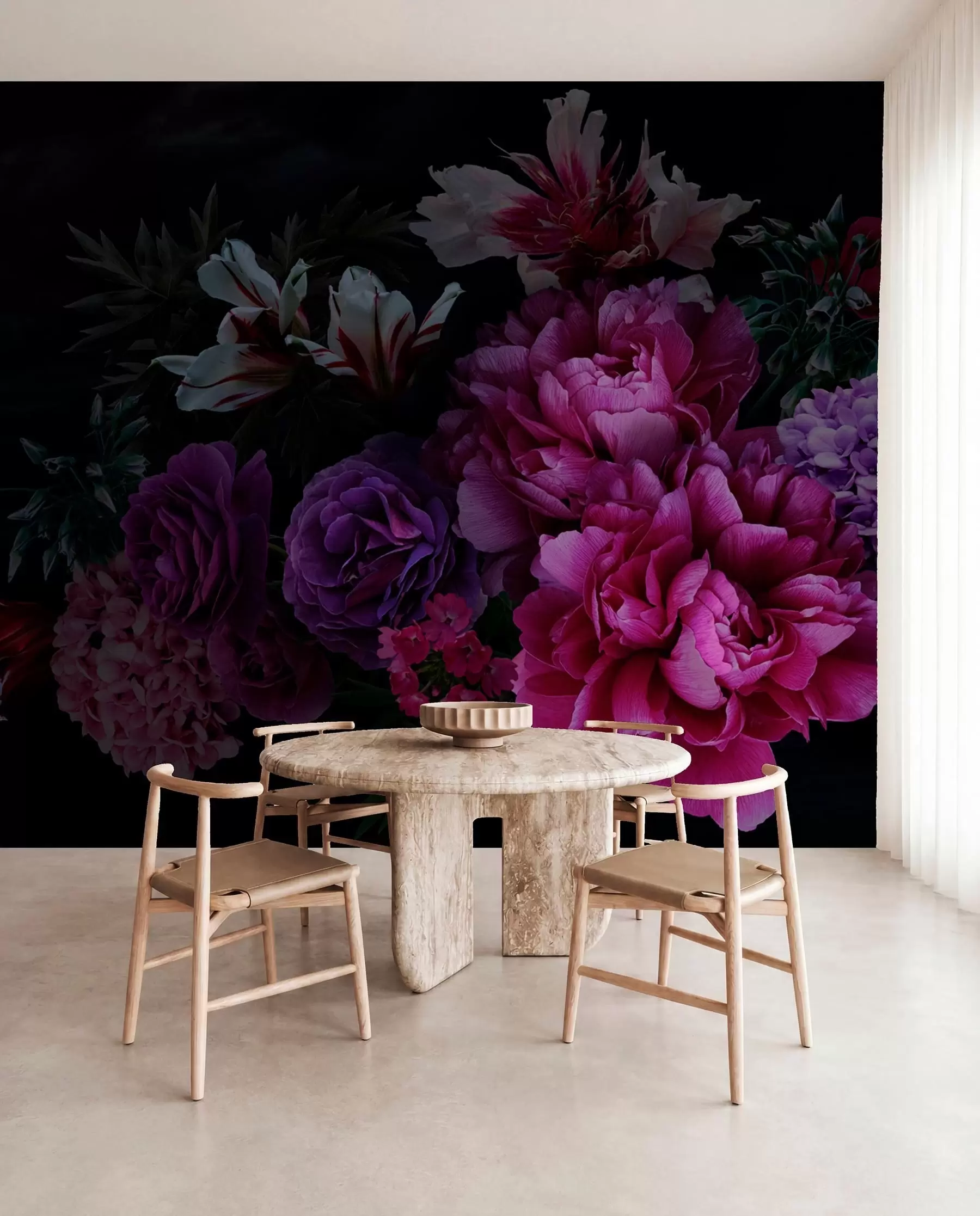 Papier peint Bouquet de magnifiques pivoines u72224