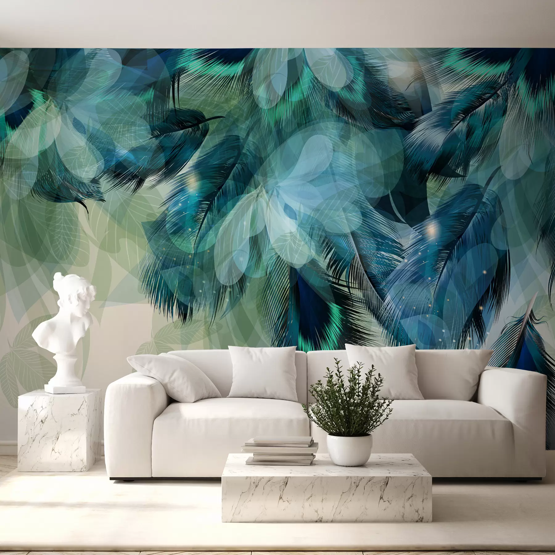 Papier peint Plumes dans le ciel u72316