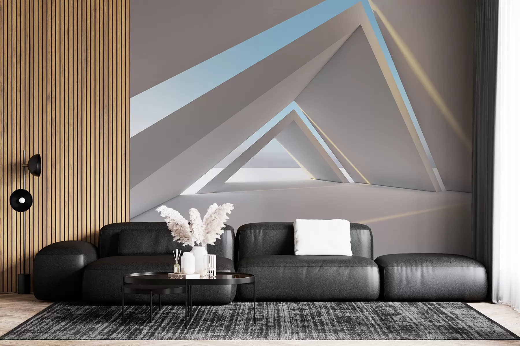 Papier peint Tunnel triangulaire u72279