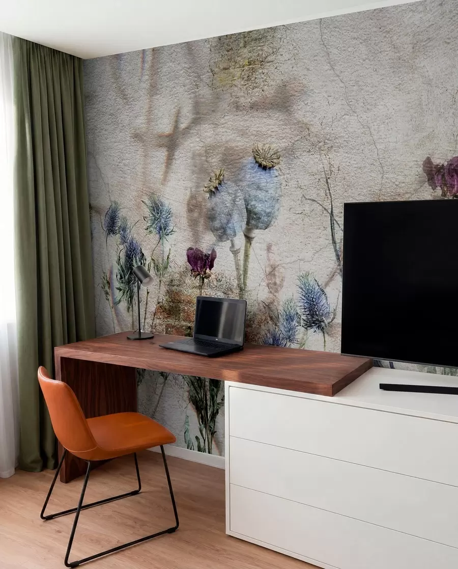Papier peint Fleurs et herbes u72771