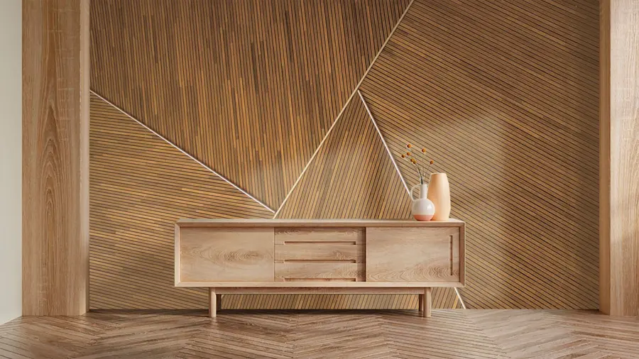 Papier peint Imitation d'un mur en bois u73431